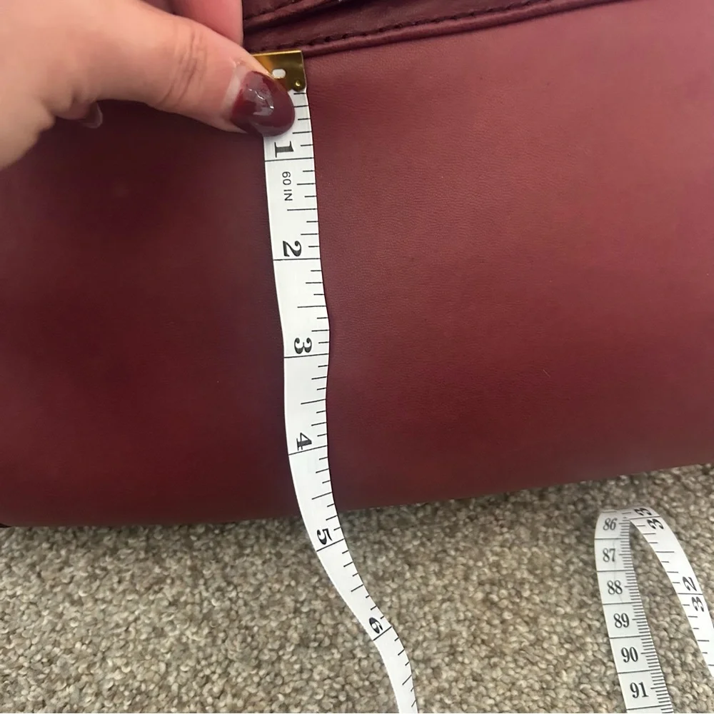 Michael Kors oxblood leather handbag 90’s Y2K